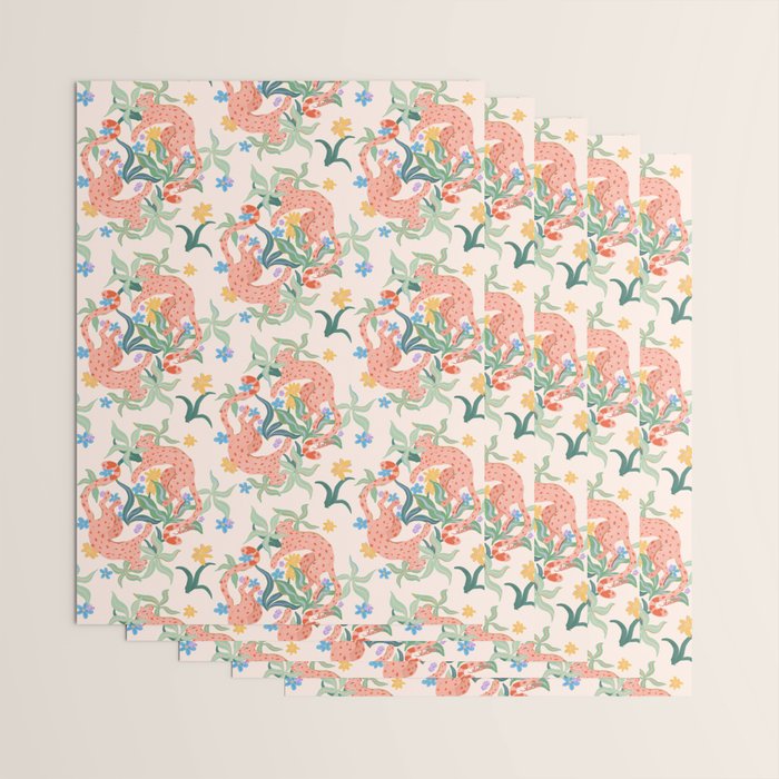 Blush Cheetahs  Wrapping Paper Gallery Image 3