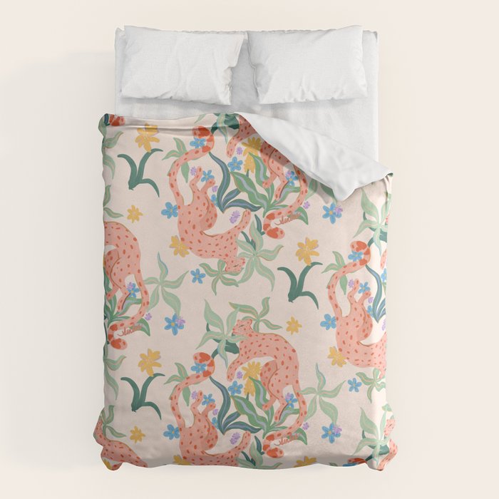 Blush Cheetahs  Duvet Cover Gallery Image 6