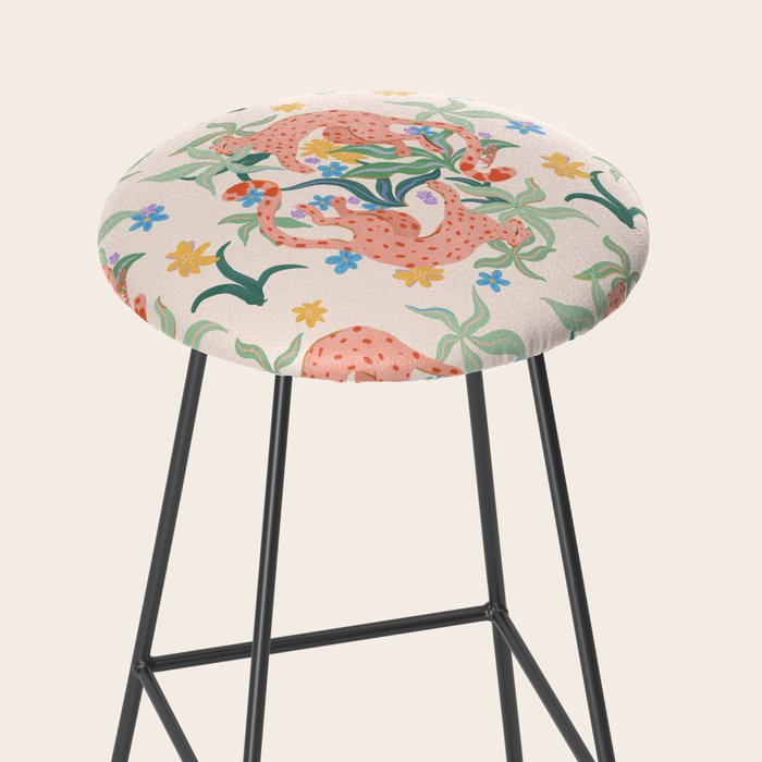 Blush Cheetahs  Stool Gallery Image 2