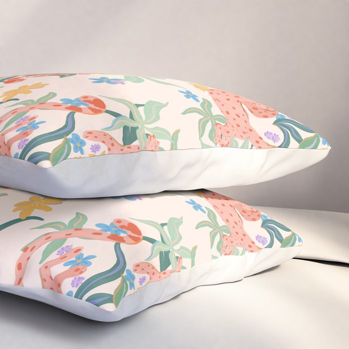 Blush Cheetahs  Pillow Sham Gallery Image 3