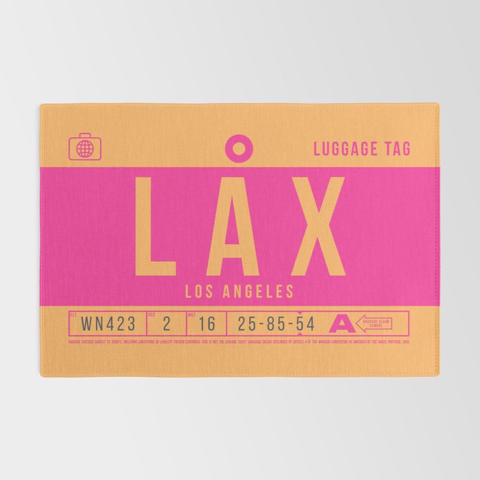 Luggage Tag B - LAX Los Angeles USA Rug Gallery Image 2