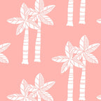 Palm Tree Pattern Peach Coffee Mug Gallery Image 2