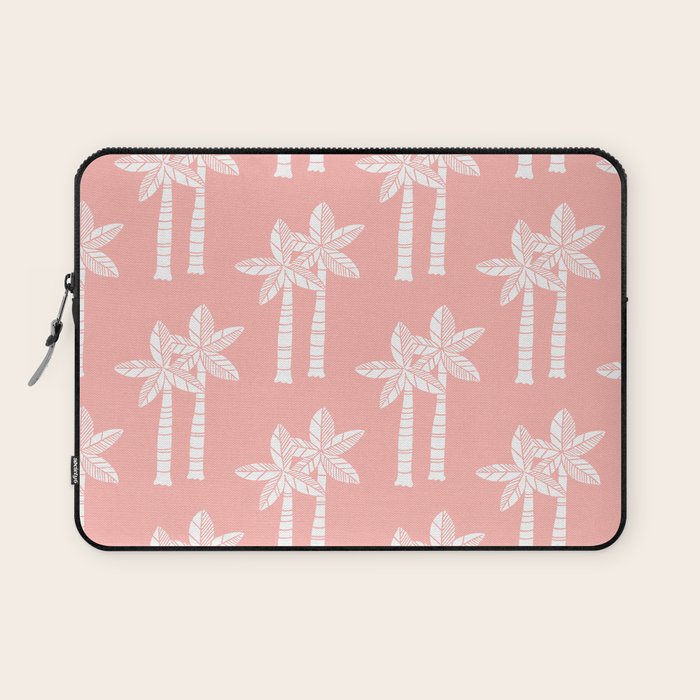 Palm Tree Pattern Peach Laptop Sleeve Gallery Image 1