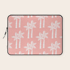 Palm Tree Pattern Peach Laptop Sleeve Gallery Image 1
