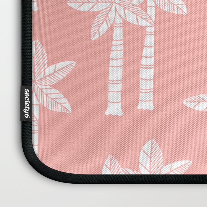 Palm Tree Pattern Peach Laptop Sleeve Gallery Image 3