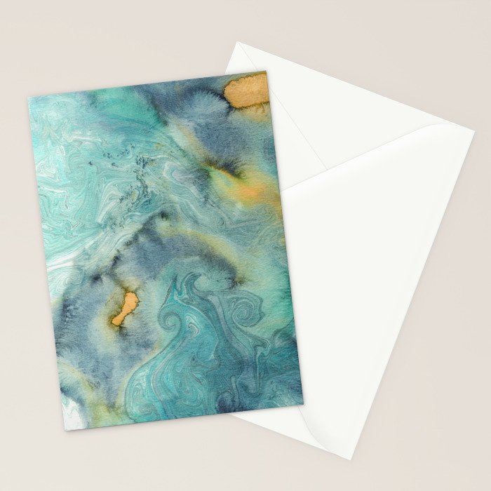 Seafoam Stationery Card Gallery Image 2