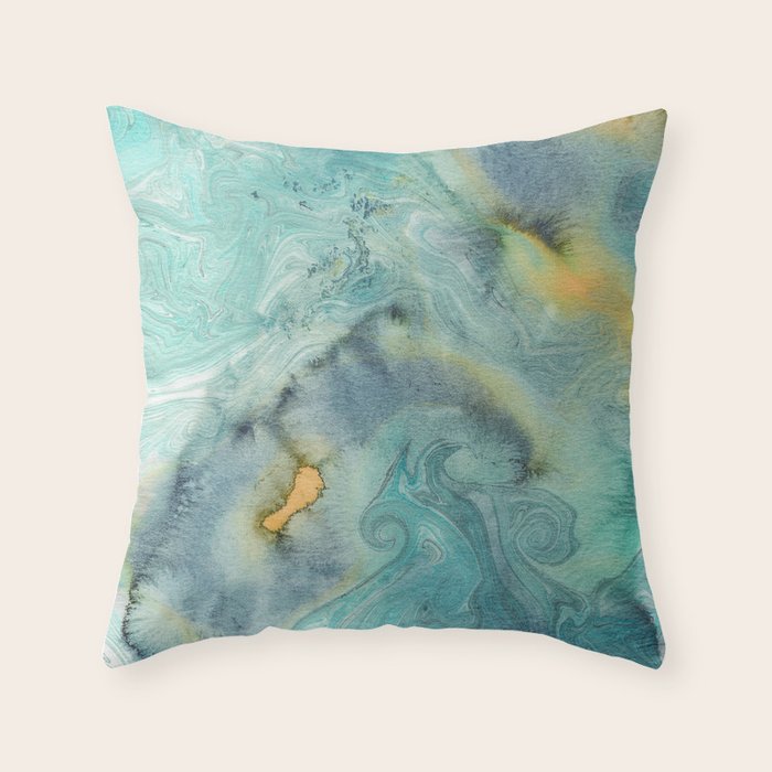 Seafoam Throw Pillow Gallery Image 1