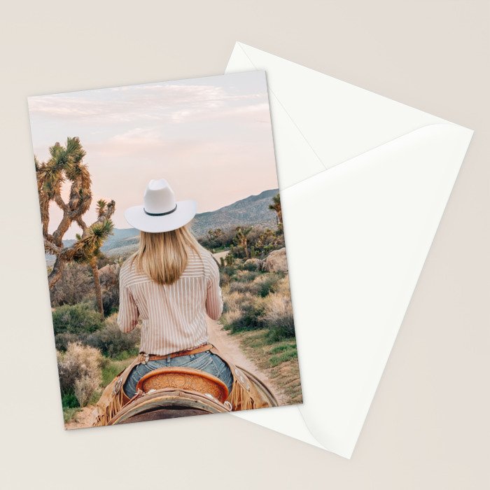 Desert Cowgirl Stationery Card Gallery Image 2
