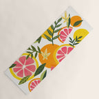 Grapefruit Blooms â Pink & White Yoga Mat Gallery Image 1