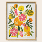 Grapefruit Blooms â Pink & White Serving Tray Gallery Image 1