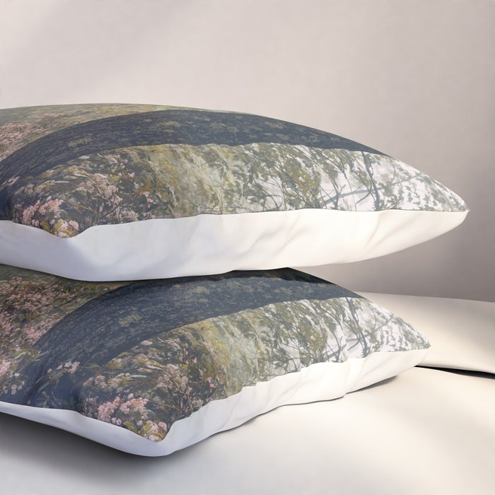 Forest Floral Foggy Wanderlust Adventure Pillow Sham Gallery Image 3