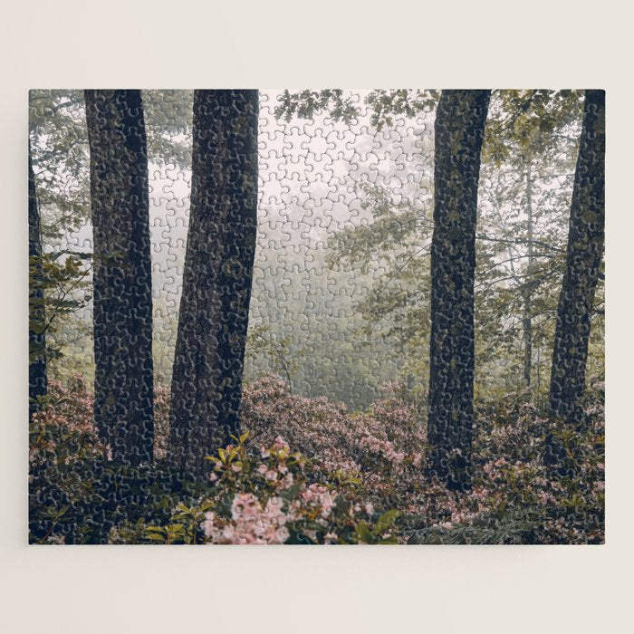 Forest Floral Foggy Wanderlust Adventure Jigsaw Puzzle Gallery Image 1