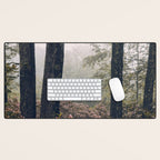 Forest Floral Foggy Wanderlust Adventure Desk Mat Gallery Image 1