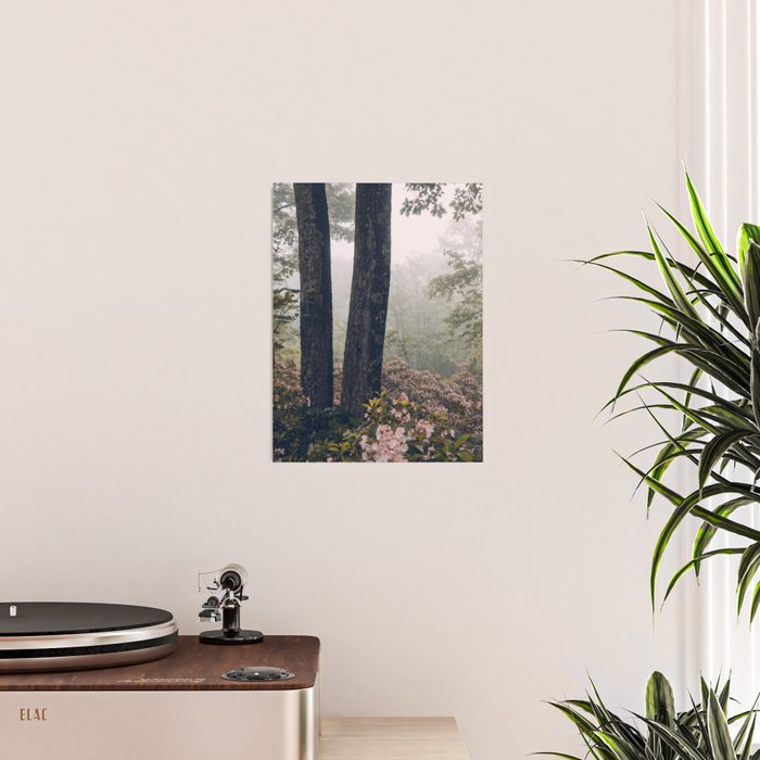 Forest Floral Foggy Wanderlust Adventure Poster Gallery Image 2