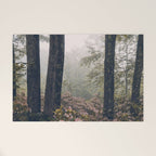 Forest Floral Foggy Wanderlust Adventure Welcome Mat Gallery Image 1