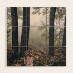 Forest Floral Foggy Wanderlust Adventure Wood Wall Art Gallery Image 1