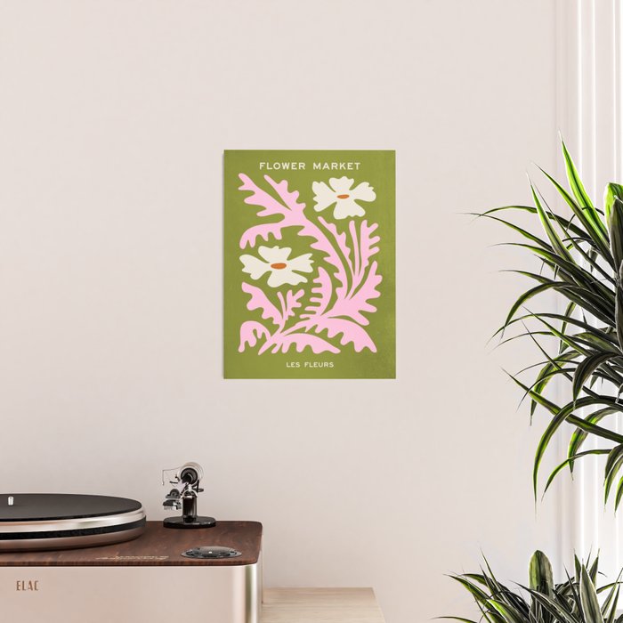 Wasabi & Cupid: Les Fleurs | Flower Market Color Series 10 Poster Gallery Image 2