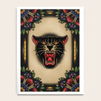 Traditional Tattoo Panther  Notebook Gallery Image 4