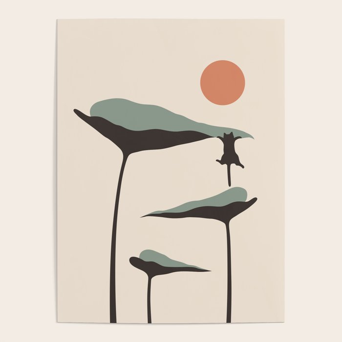 Cat and Plant 30 Poster Gallery Image 1