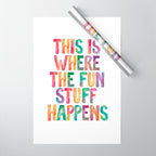 This is Where The Fun Stuff Happens Wrapping Paper Gallery Image 1