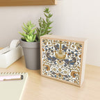 William Morris Vintage Lodden Blue Gold Mini Art Print Gallery Image 2