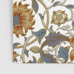 William Morris Vintage Lodden Blue Gold Poster Gallery Image 3