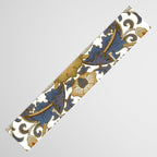 William Morris Vintage Lodden Blue Gold Table Runner Gallery Image 3