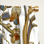 William Morris Vintage Lodden Blue Gold Window Curtain Gallery Image 2