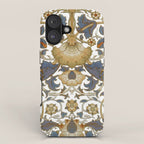 William Morris Vintage Lodden Blue Gold iPhone Case Gallery Image 1