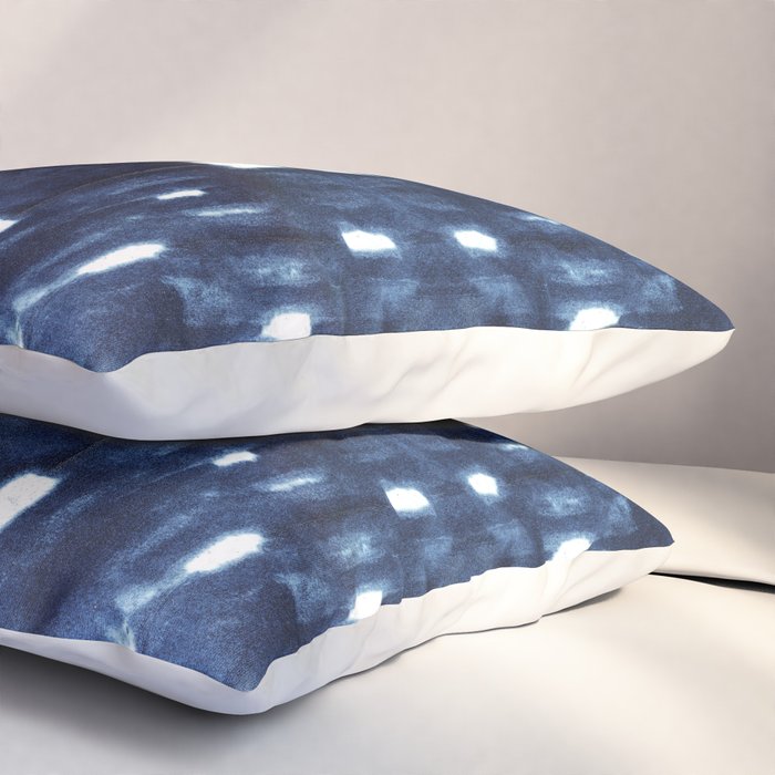 Shibori City Blue Pillow Sham Gallery Image 3