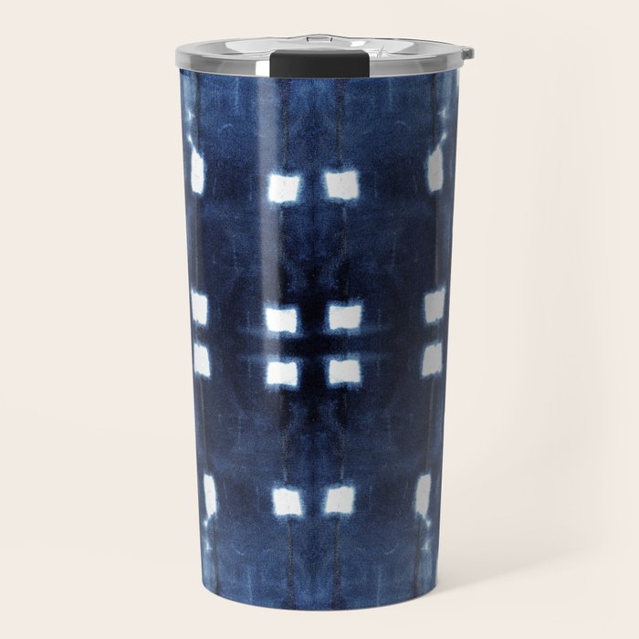 Shibori City Blue Travel Mug Gallery Image 1