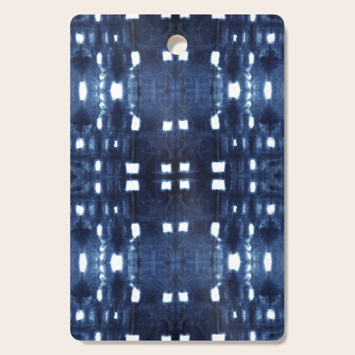 Shibori City Blue Cutting Board Gallery Image 1