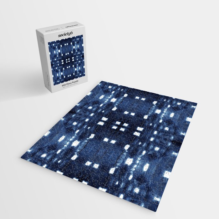 Shibori City Blue Jigsaw Puzzle Gallery Image 2