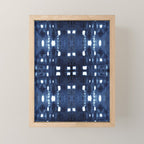 Shibori City Blue Mini Art Print Gallery Image 1