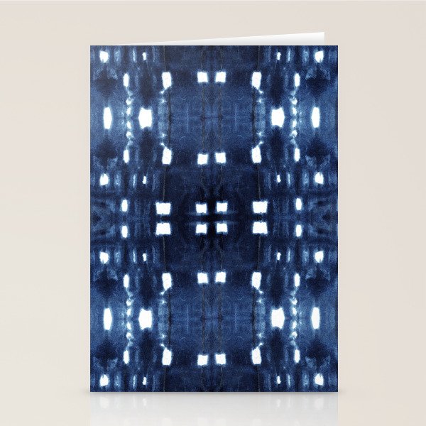 Shibori City Blue Stationery Card Gallery Image 2