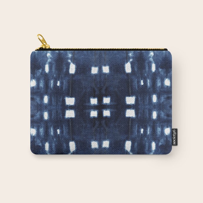 Shibori City Blue Carry All Pouch Gallery Image 1