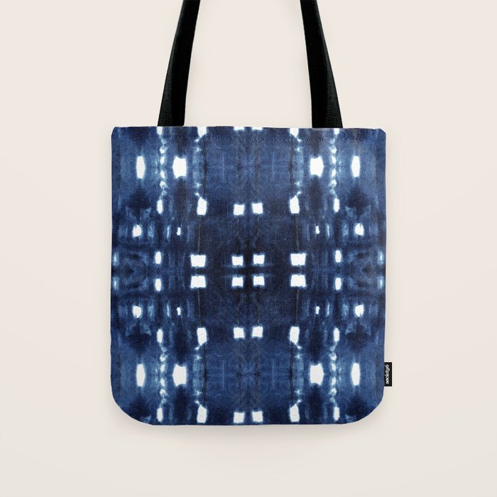 Shibori City Blue Tote Bag Gallery Image 1