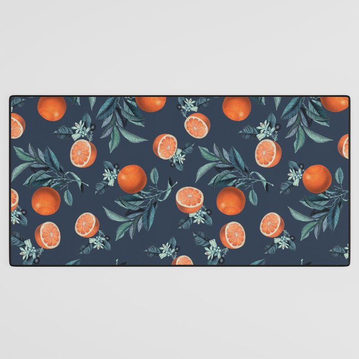 Lemon and Leaf Pattern VI Desk Mat Gallery Image 3