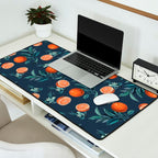 Lemon and Leaf Pattern VI Desk Mat Gallery Image 2