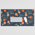 Lemon and Leaf Pattern VI Desk Mat Gallery Image 1