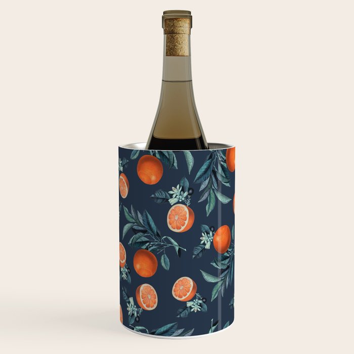 Lemon and Leaf Pattern VI Wine Chiller Gallery Image 2