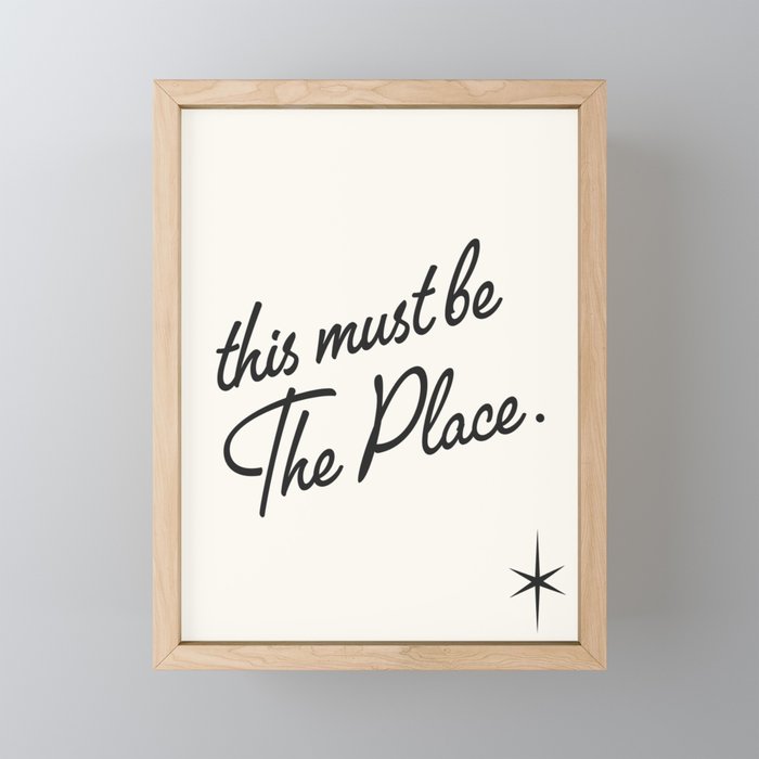this must be the place Mini Art Print Gallery Image 1