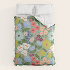 Meadow muse - green Comforter Gallery Image 6