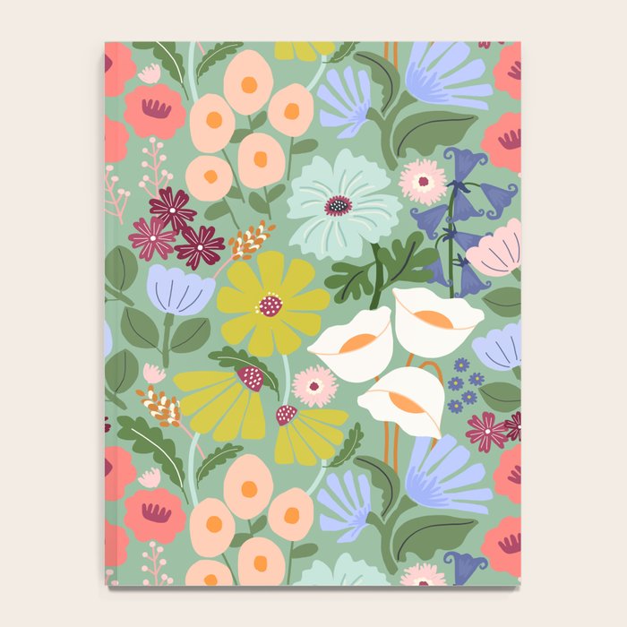 Meadow muse - green Notebook Gallery Image 4