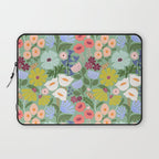 Meadow muse - green Laptop Sleeve Gallery Image 1