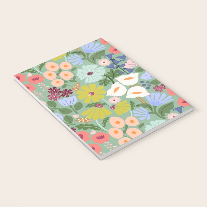 Meadow muse - green Notebook Gallery Image 3