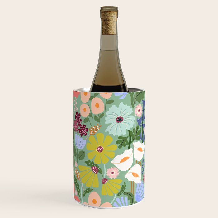 Meadow muse - green Wine Chiller Gallery Image 2
