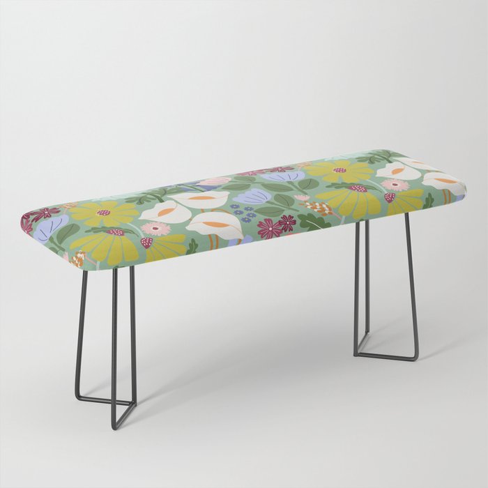 Meadow muse - green Bench Gallery Image 1