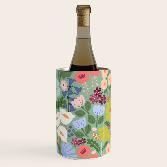 Meadow muse - green Wine Chiller Gallery Image 1