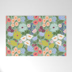 Meadow muse - green Welcome Mat Gallery Image 1
